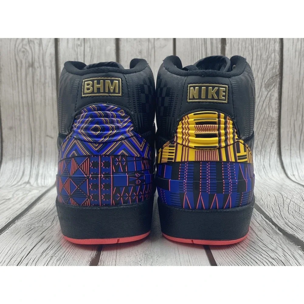 Nike‎ Air Jordan Retro 2 Black History Month 2019 Size 11 BQ7618 007